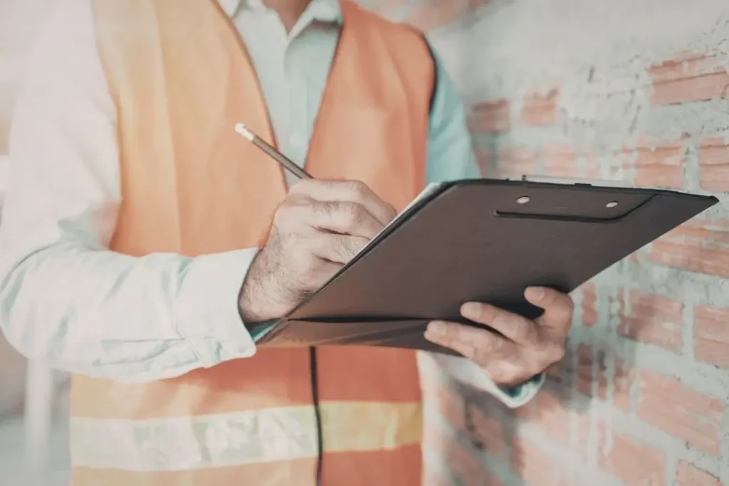site inspection by a certifier