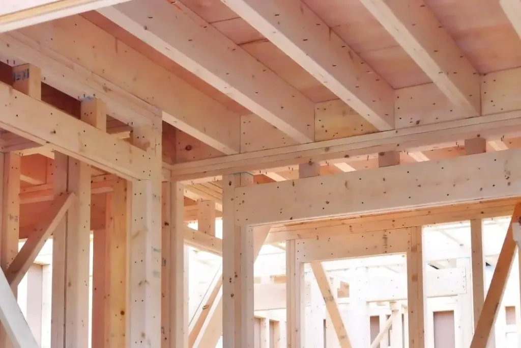 timber framing for an extension